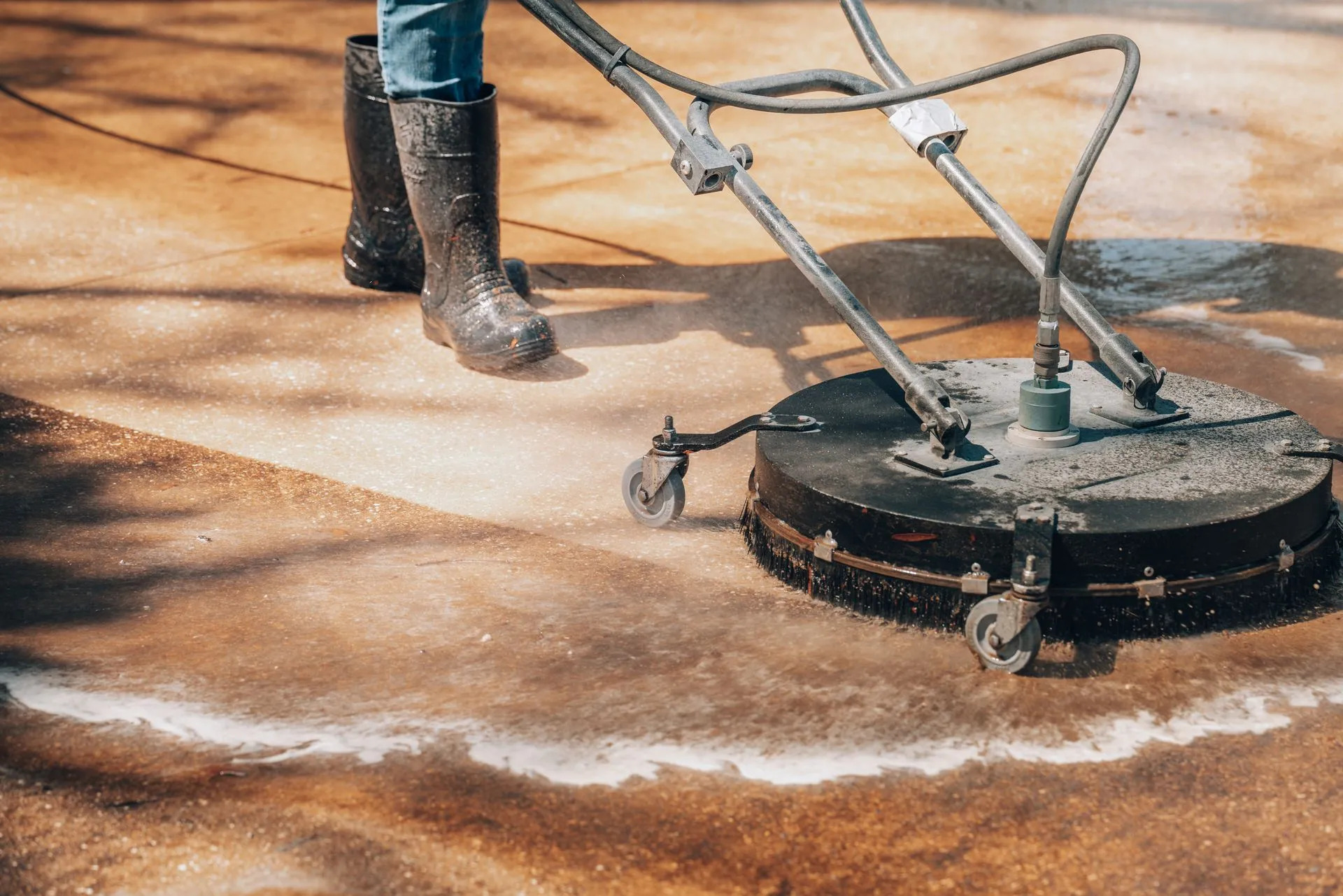 DV Serve U pressure washing job
