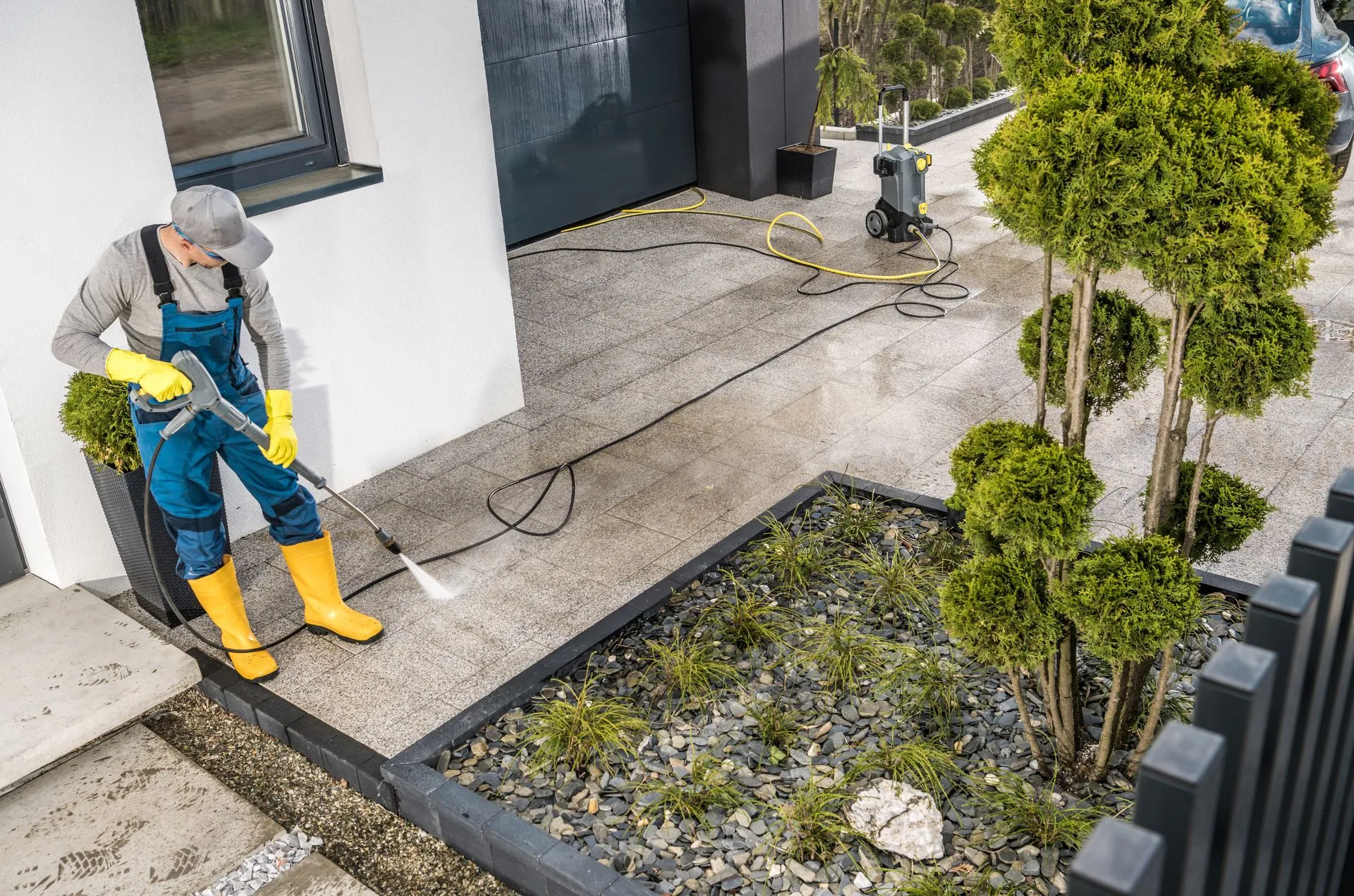 DV Serve U pressure washing job