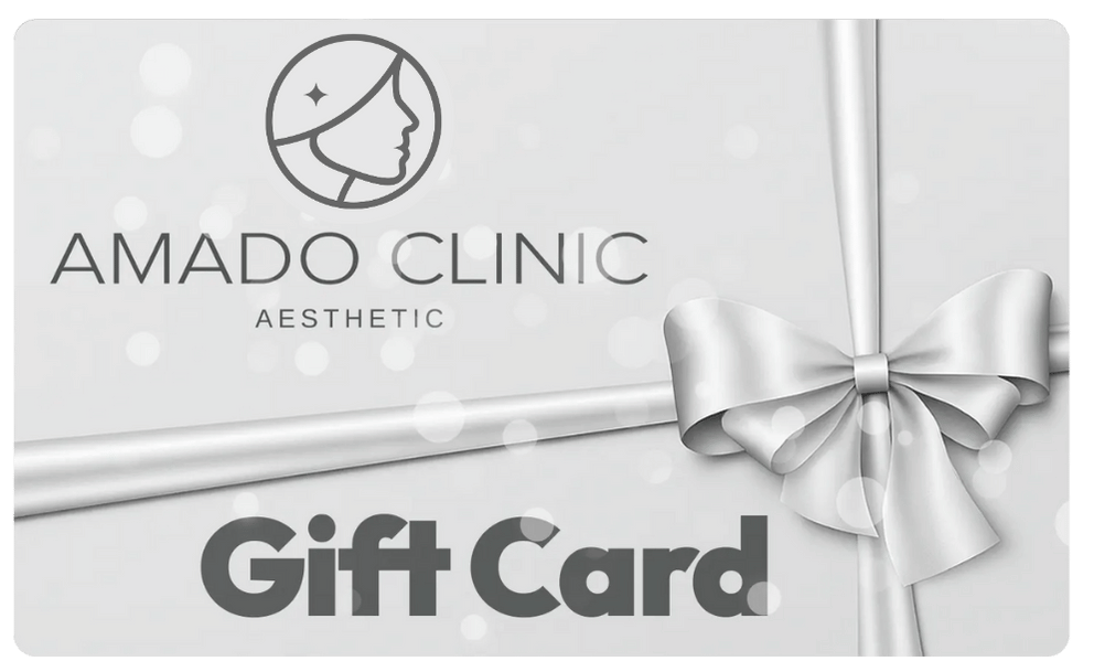 Amado Clinic gift card packaging Miami Florida