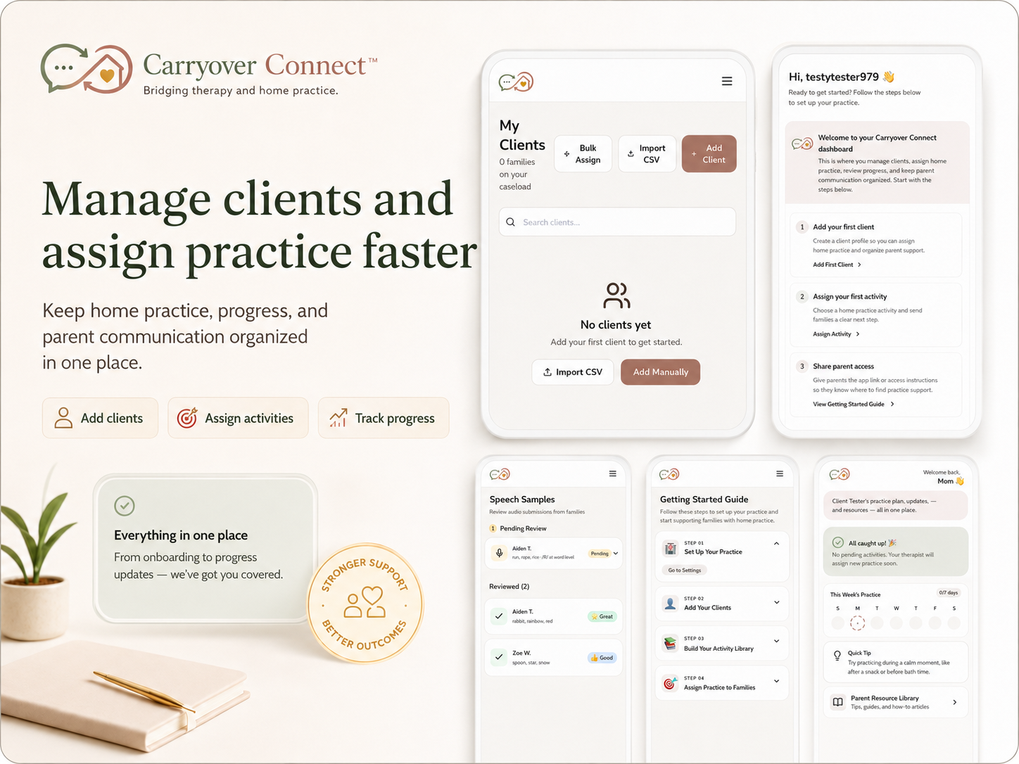 Carryover Connect onboarding and getting started guide
