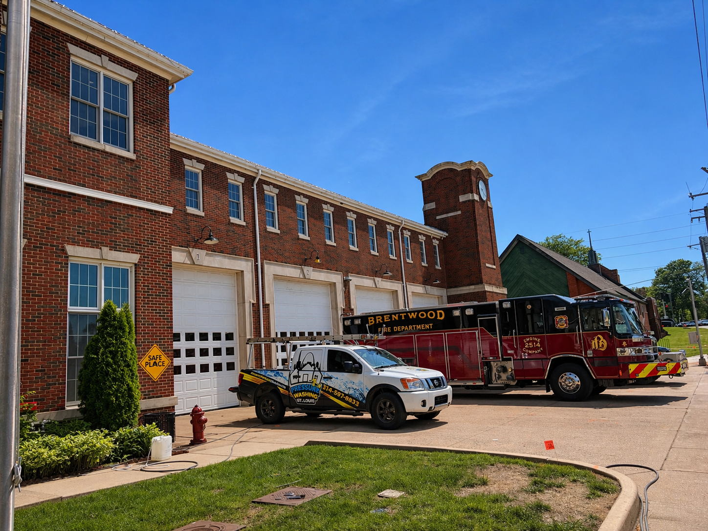 Driveway pressure washing St. Louis