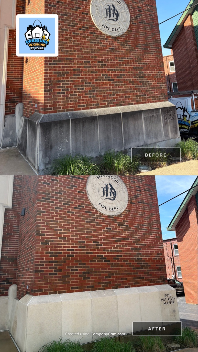 House washing before and after St. Louis