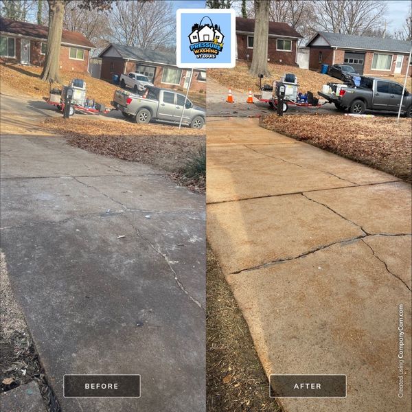 Pressure Washing St. Louis completed project