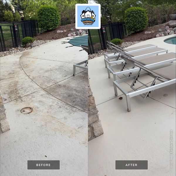 Pressure Washing St. Louis completed project
