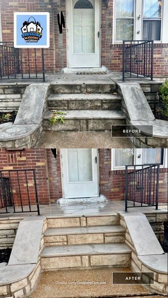 Pressure Washing St. Louis completed project