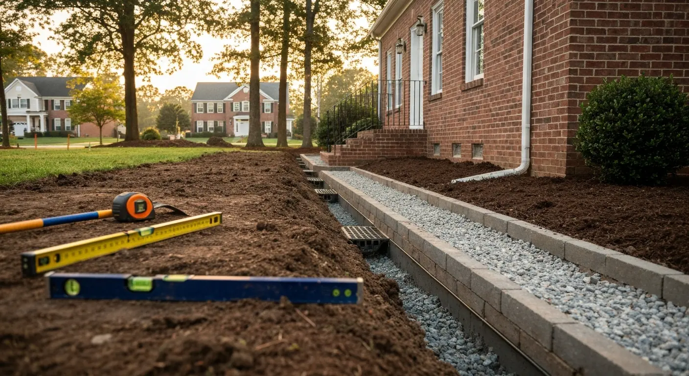 Drainage installation