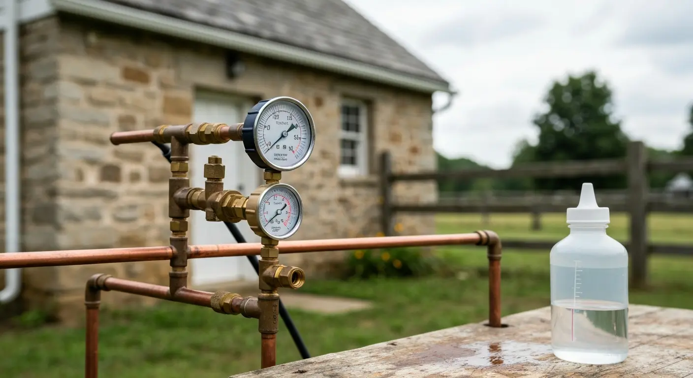 Well water system inspection