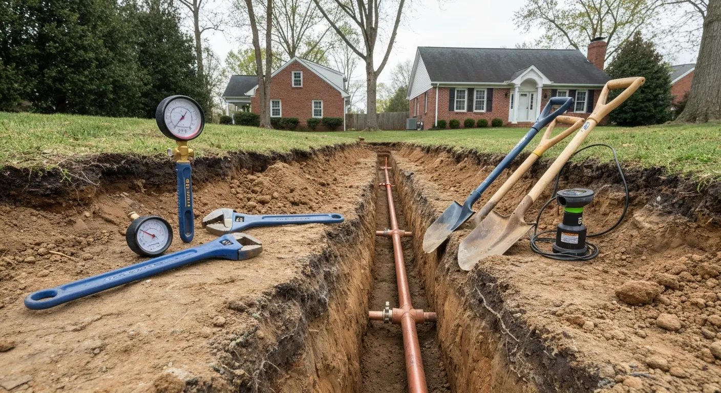 Water line replacement