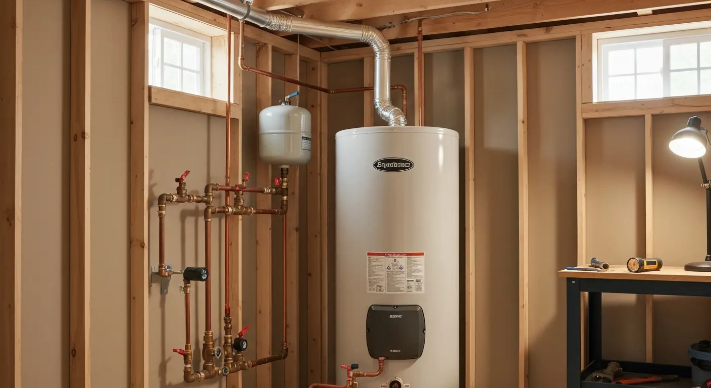 Tank water heater installation