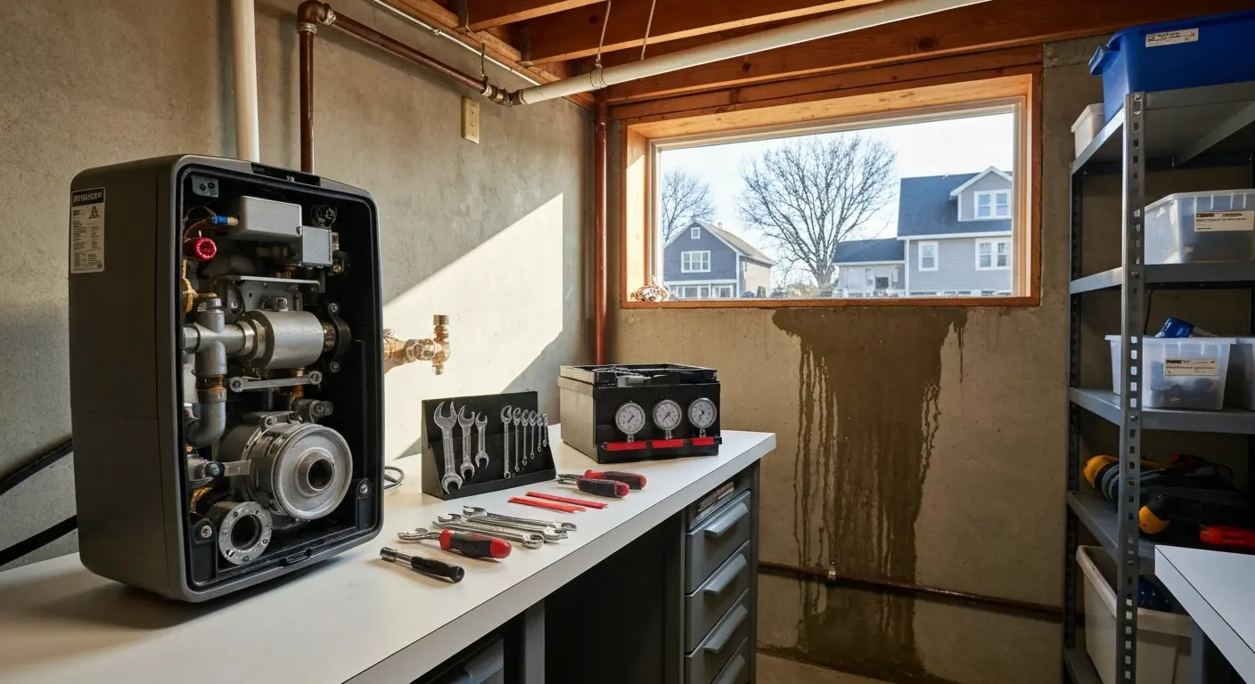 Water softener maintenance