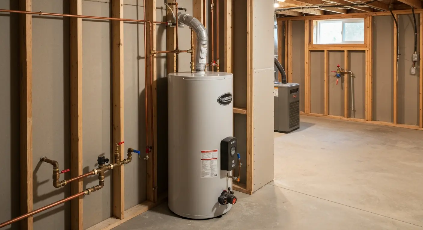 Tank water heater installation