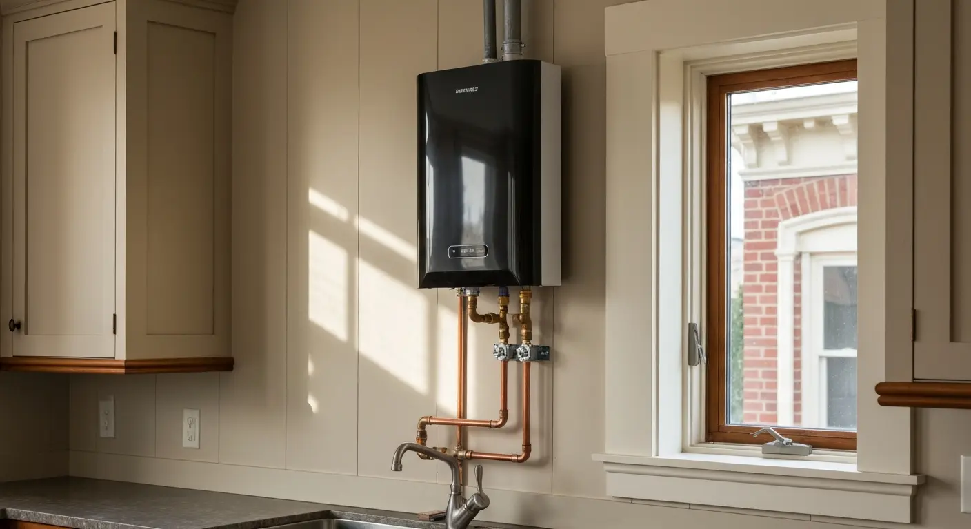 Tankless water heater installation