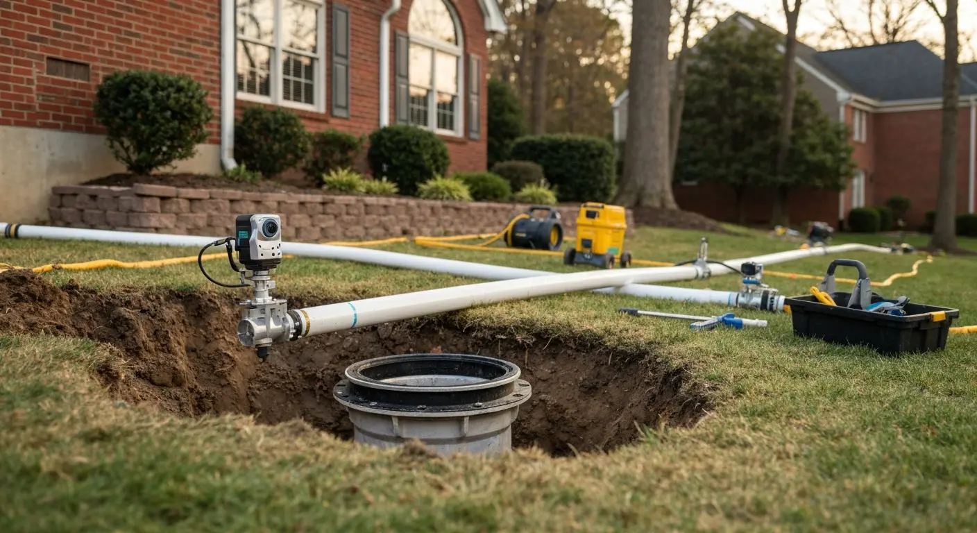 Sewer line work