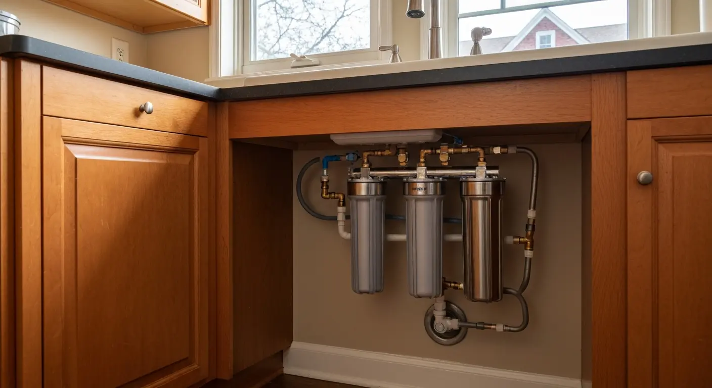 Water filtration installation