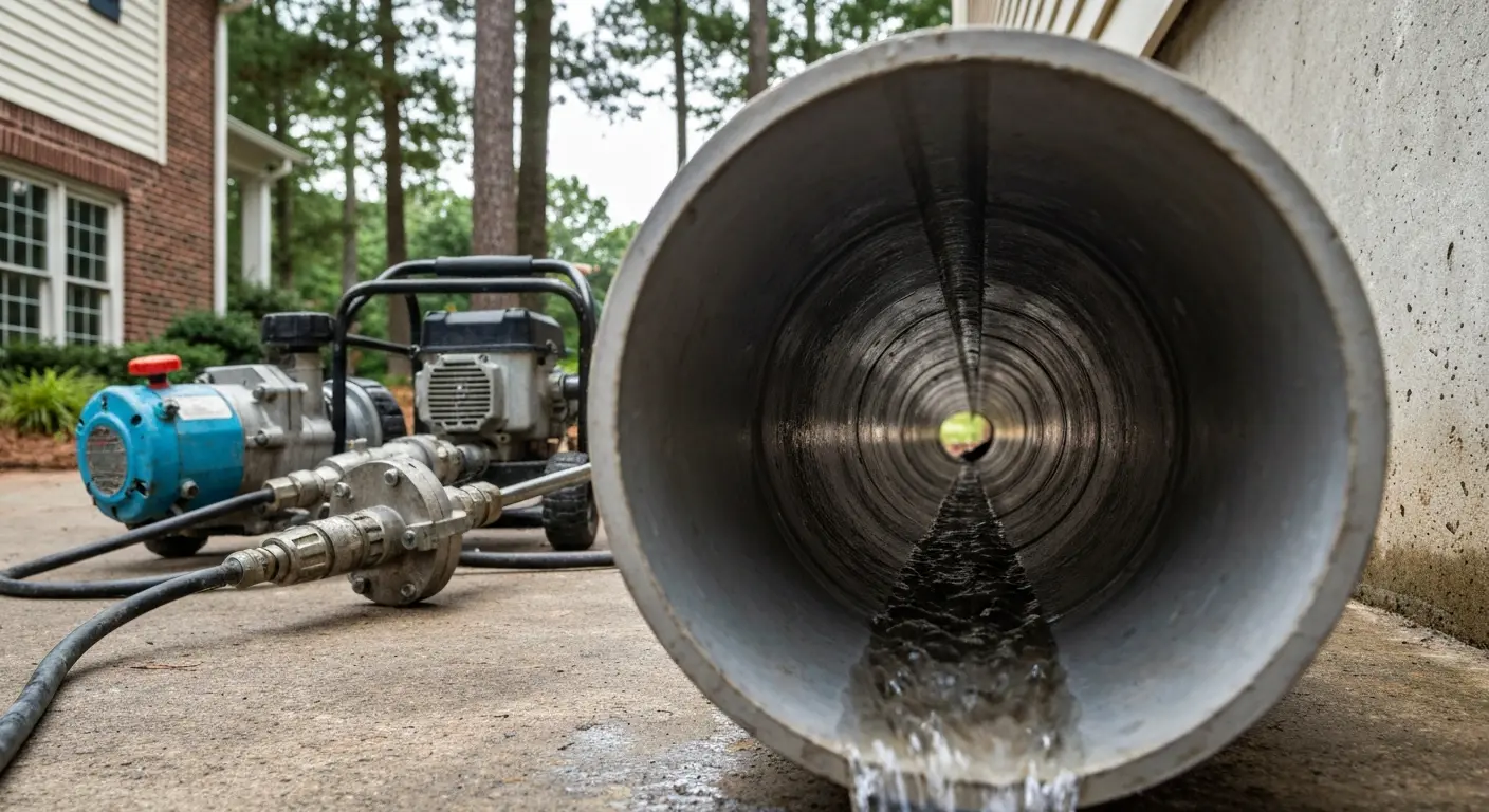 Drainage clearing service