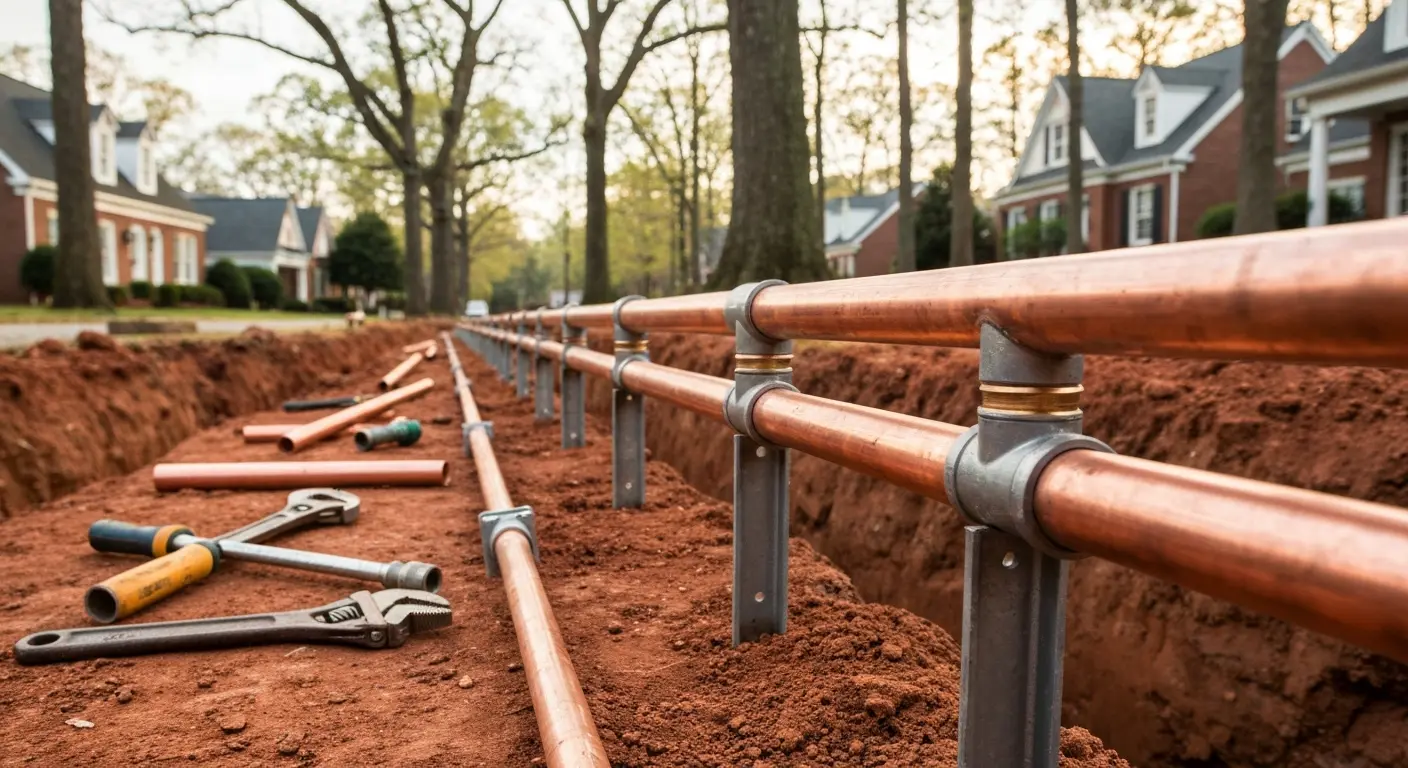 Main water line repair