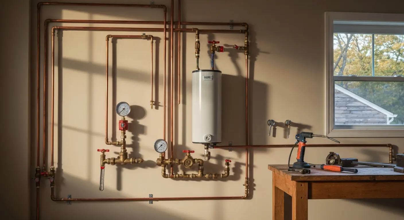 Suburban home plumbing service