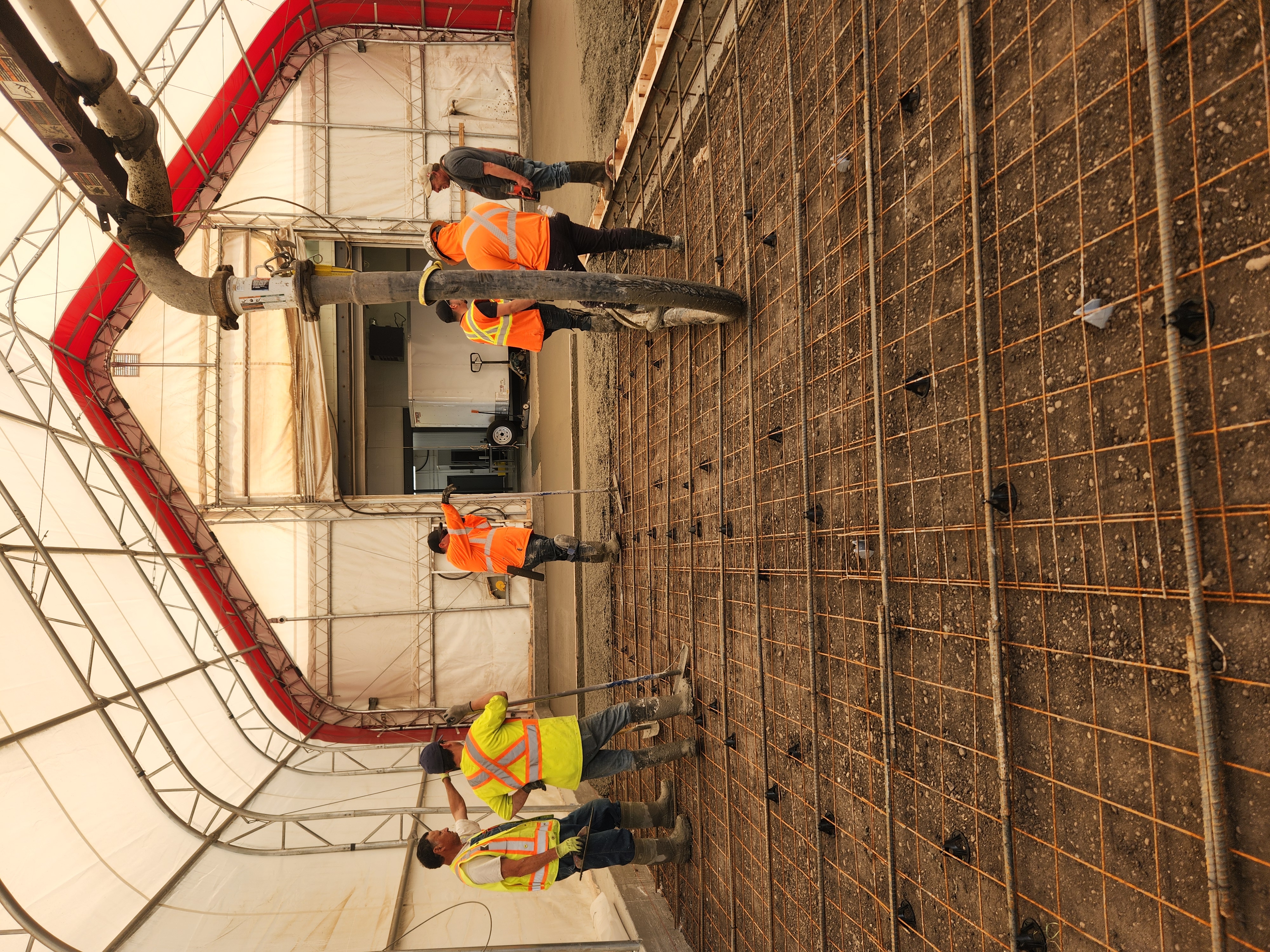 Large-scale commercial concrete project