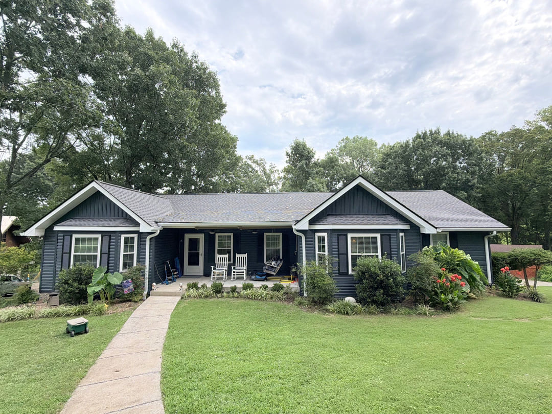 Residential roofing and storm restoration on a home in Old Hickory, Tennessee