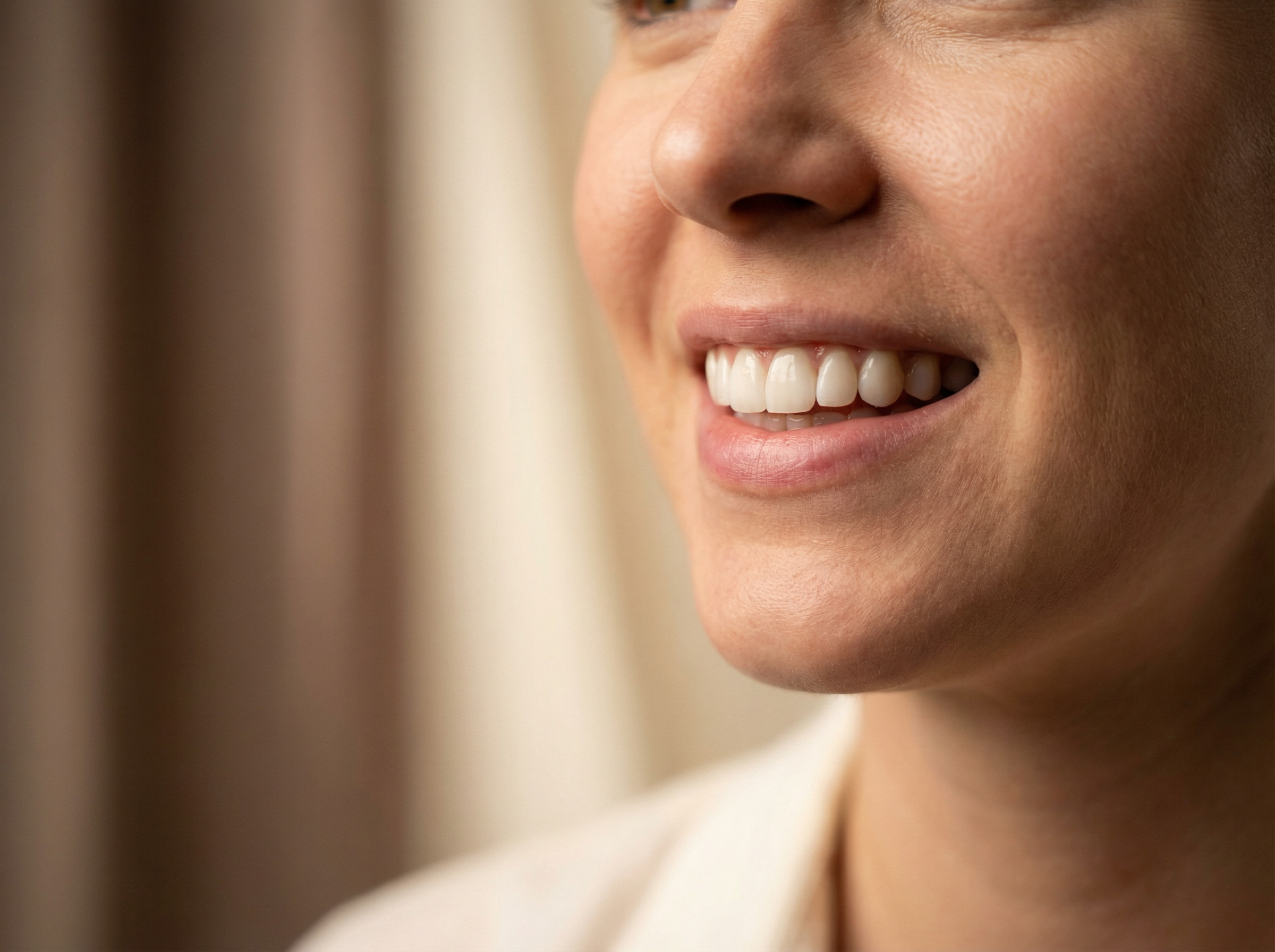 Porcelain veneers natural smile at Veda Dental Aesthetics West New York NJ