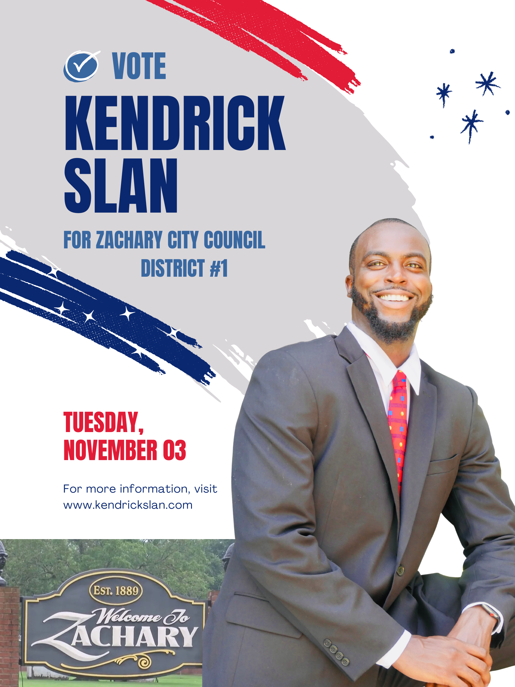 Kendrick Slan Sr., candidate for Zachary City Council District 1