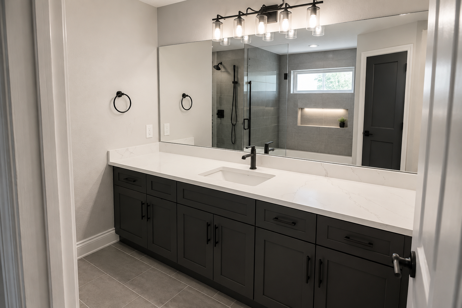 Updated countertop and kitchen finishes