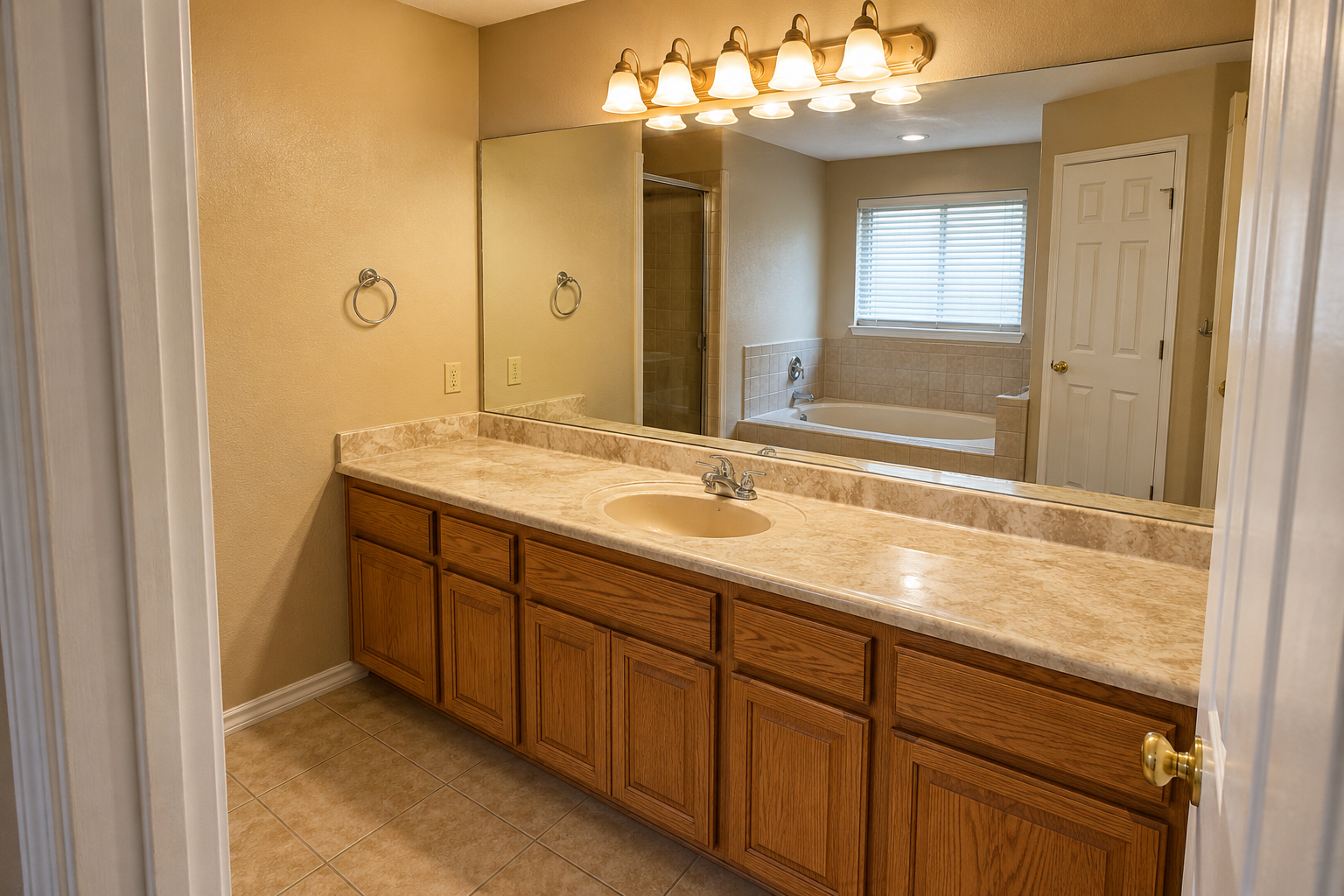 Representative before example of a dated countertop before resurfacing