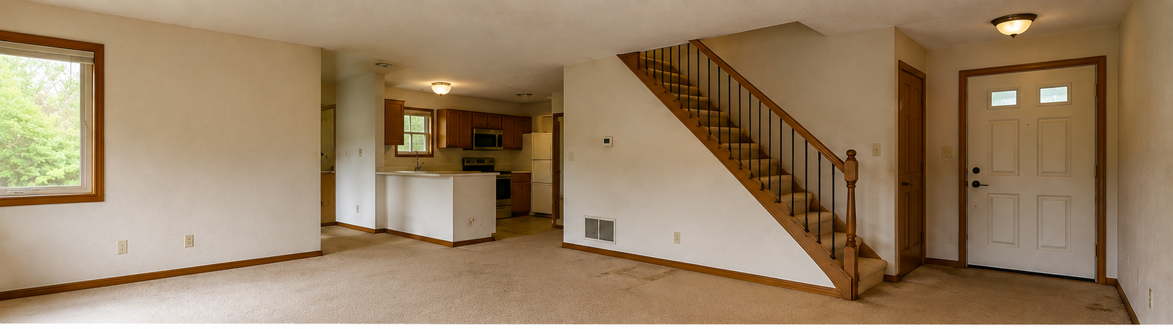 Representative before example of a property before a larger rehab renovation
