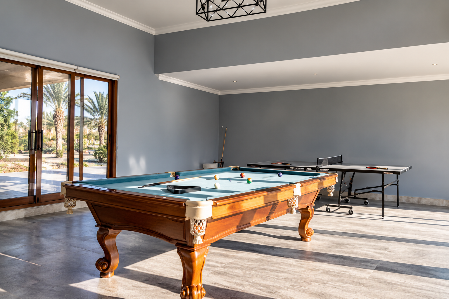 Games room at Samra Farm Villa