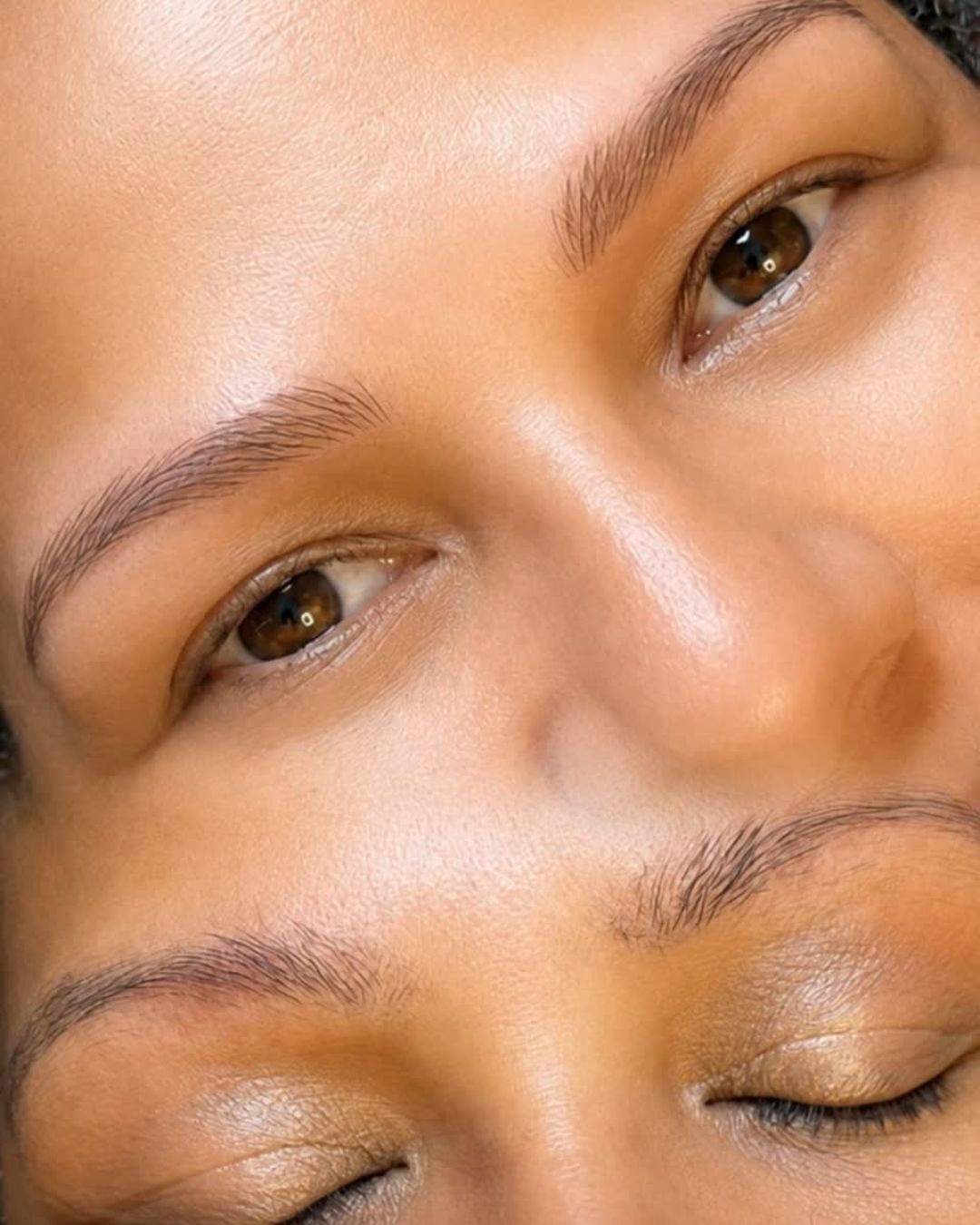 Cejas naturales con micropigmentación — BrowFox Studio Ponce