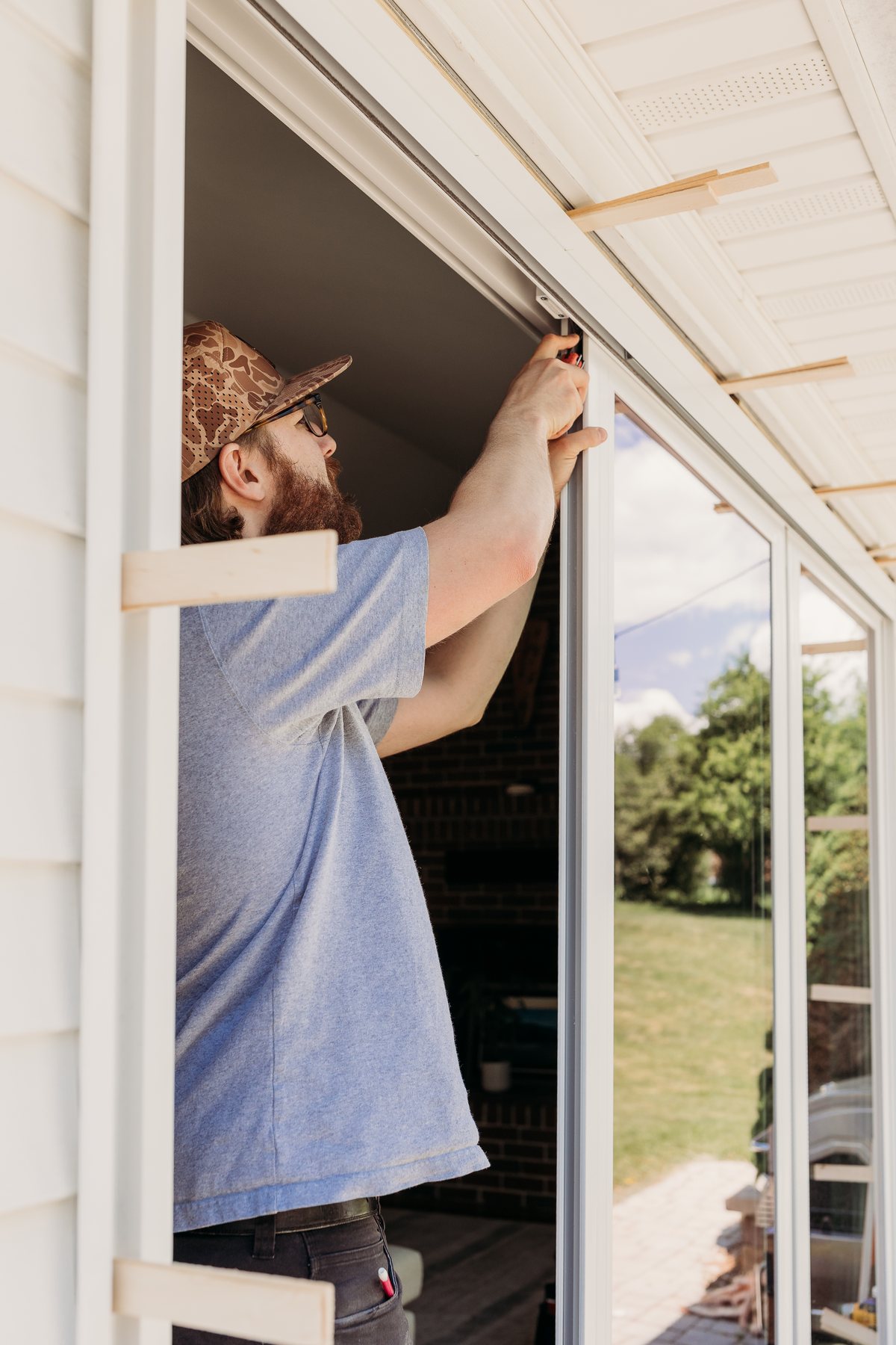 Fitting an exterior door frame in Central PA