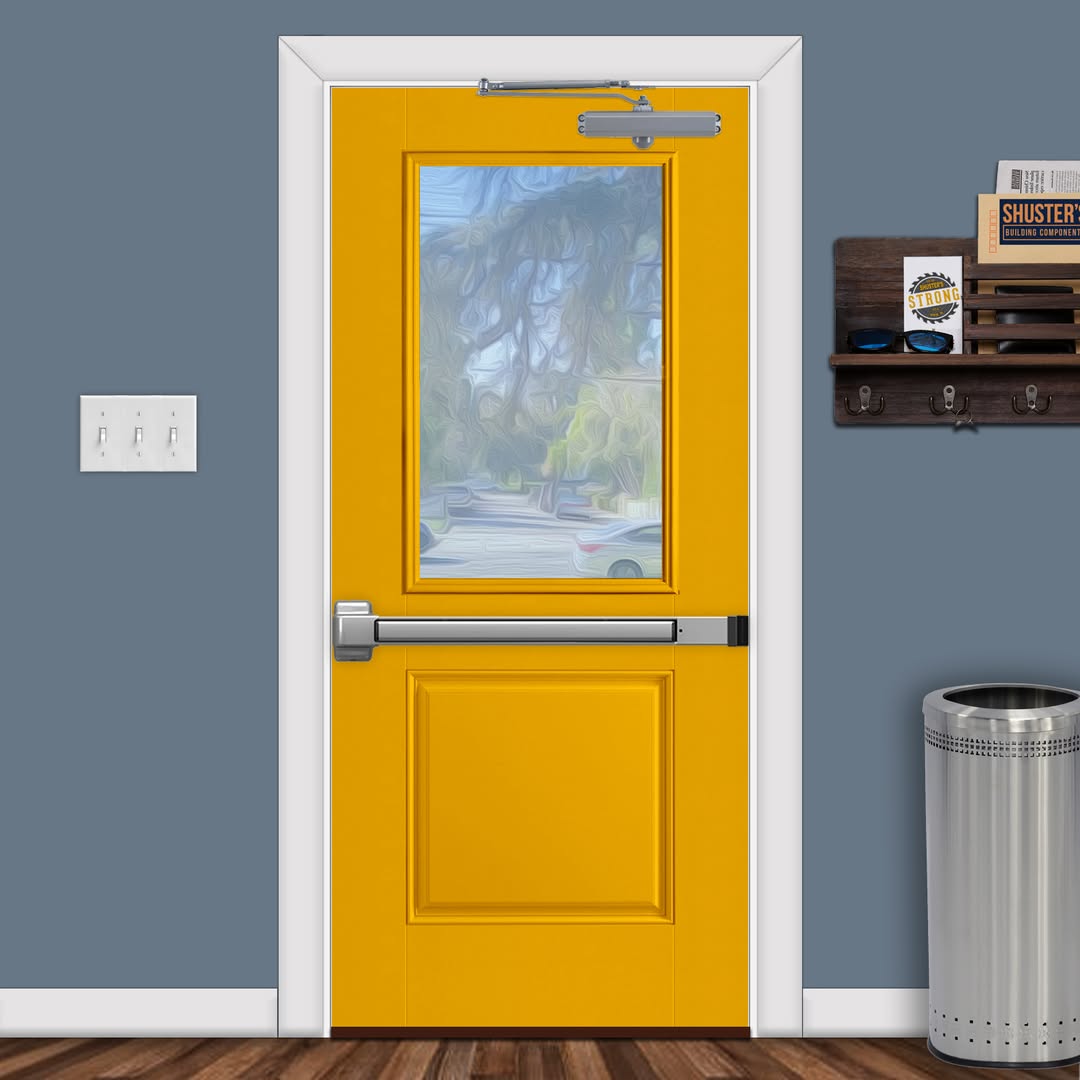 Commercial storefront entrance doors