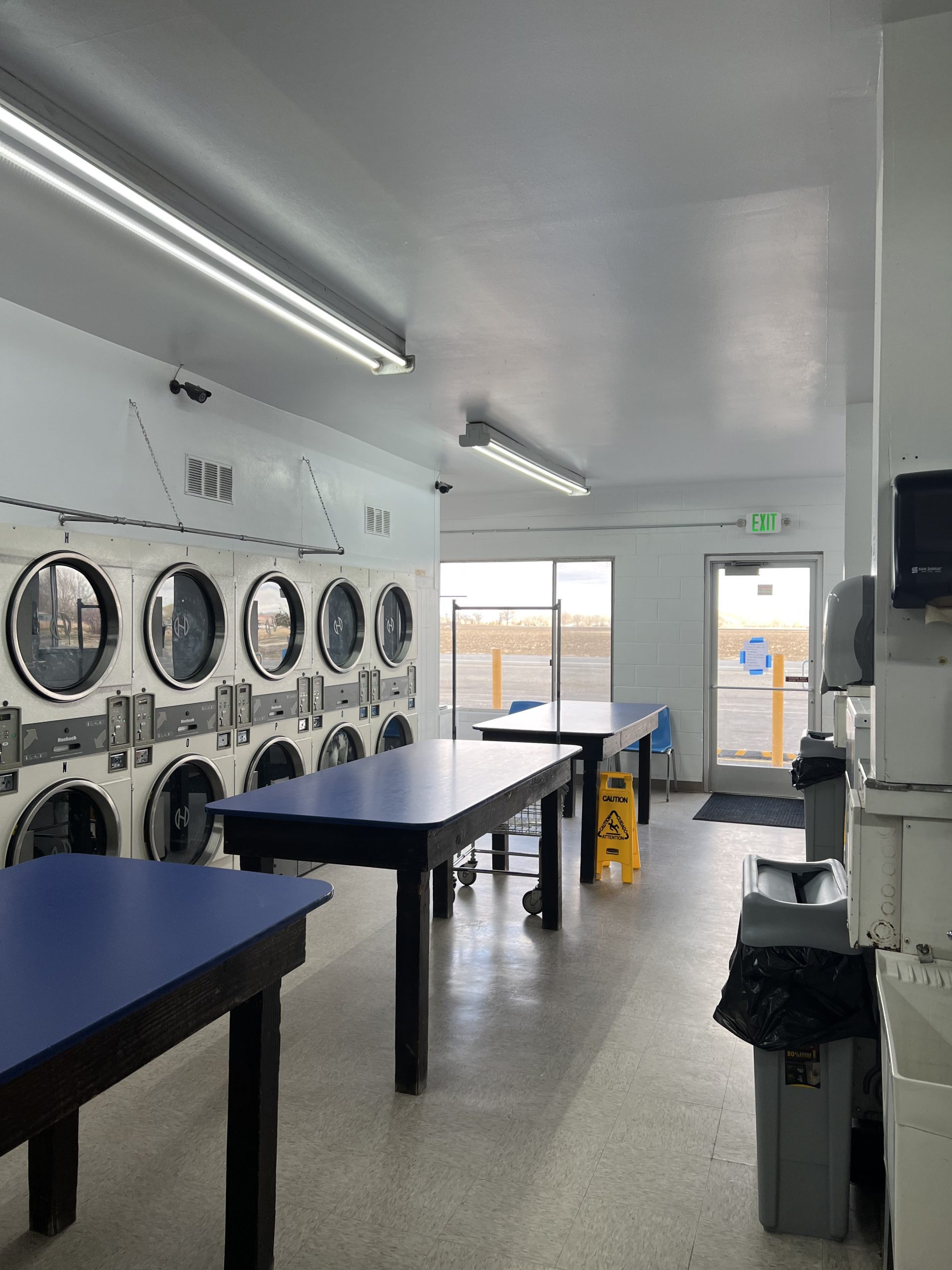 Laundry facilities at Pioneer Mobile Home Ranch