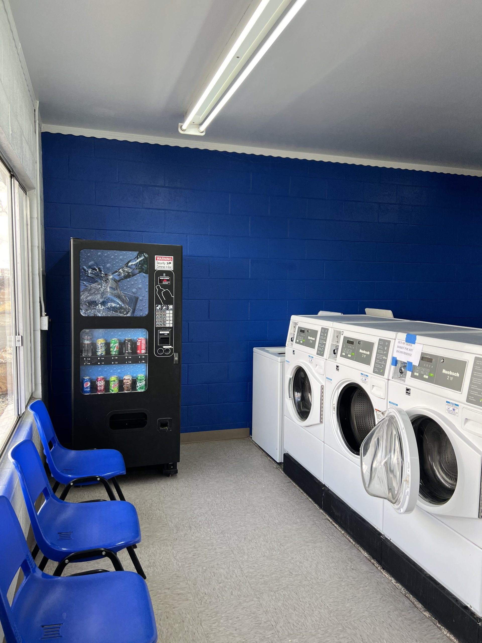 Laundry facilities at Pioneer Mobile Home Ranch