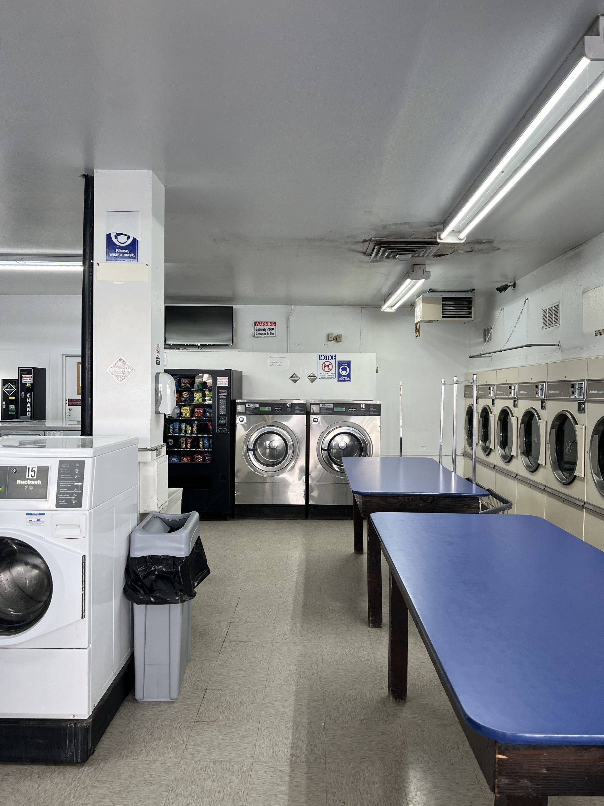 Laundry facilities at Pioneer Mobile Home Ranch