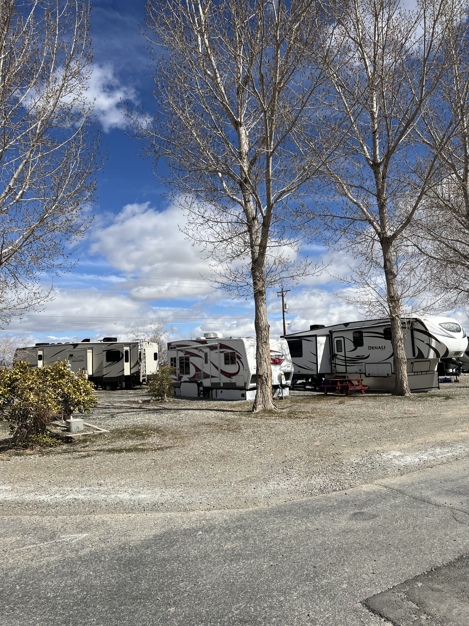 RV spaces at Pioneer RV Park