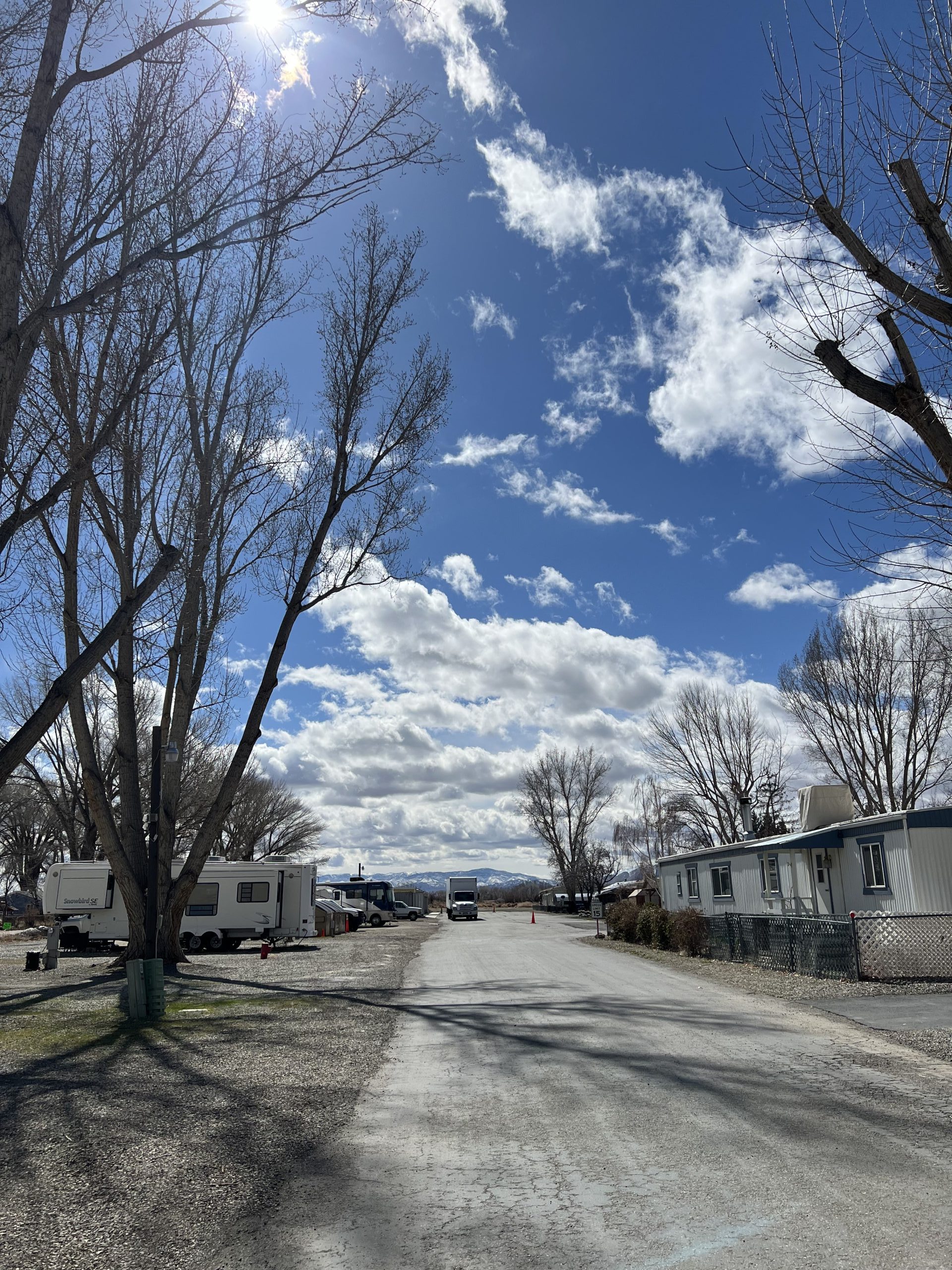 RV spaces at Pioneer RV Park