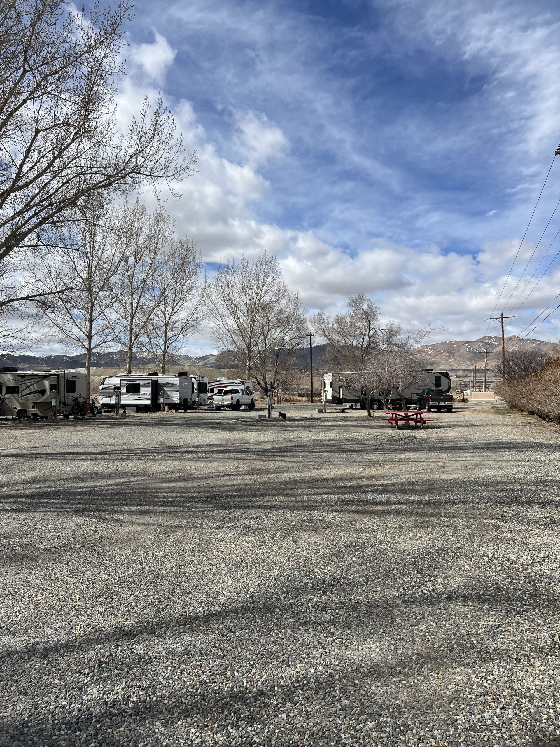 RV spaces at Pioneer RV Park