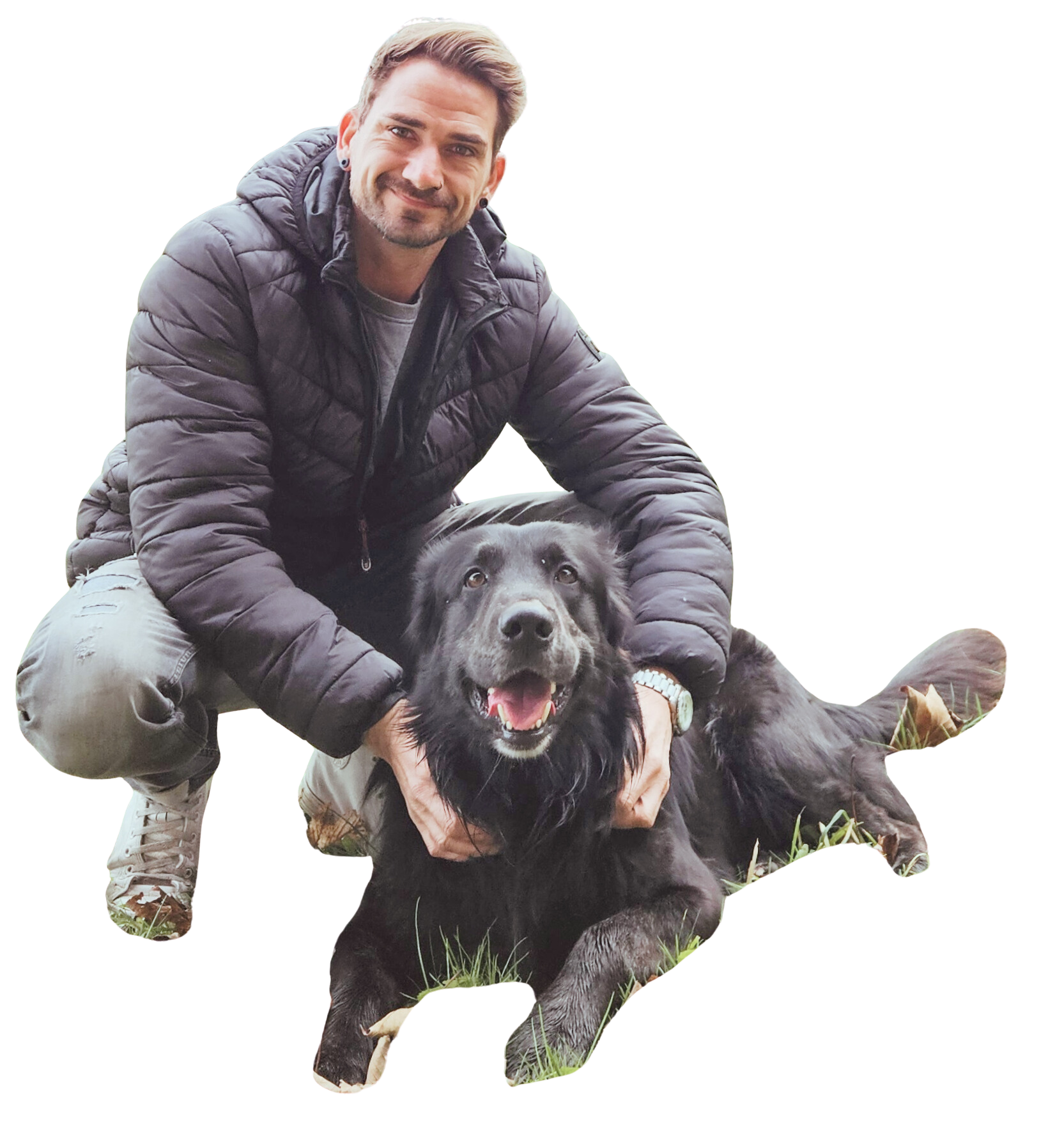 Haicorhino mit seinem Hund