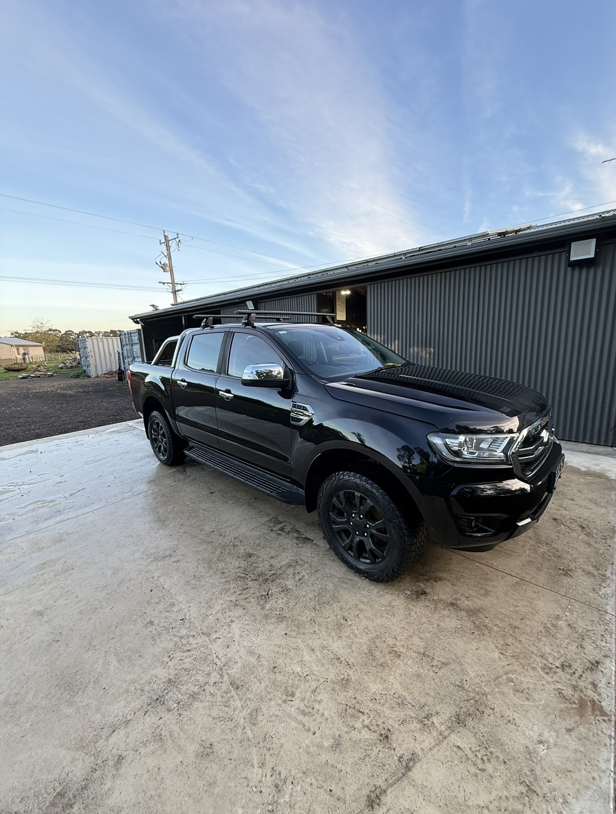 Fresh wax on Ford Ranger
