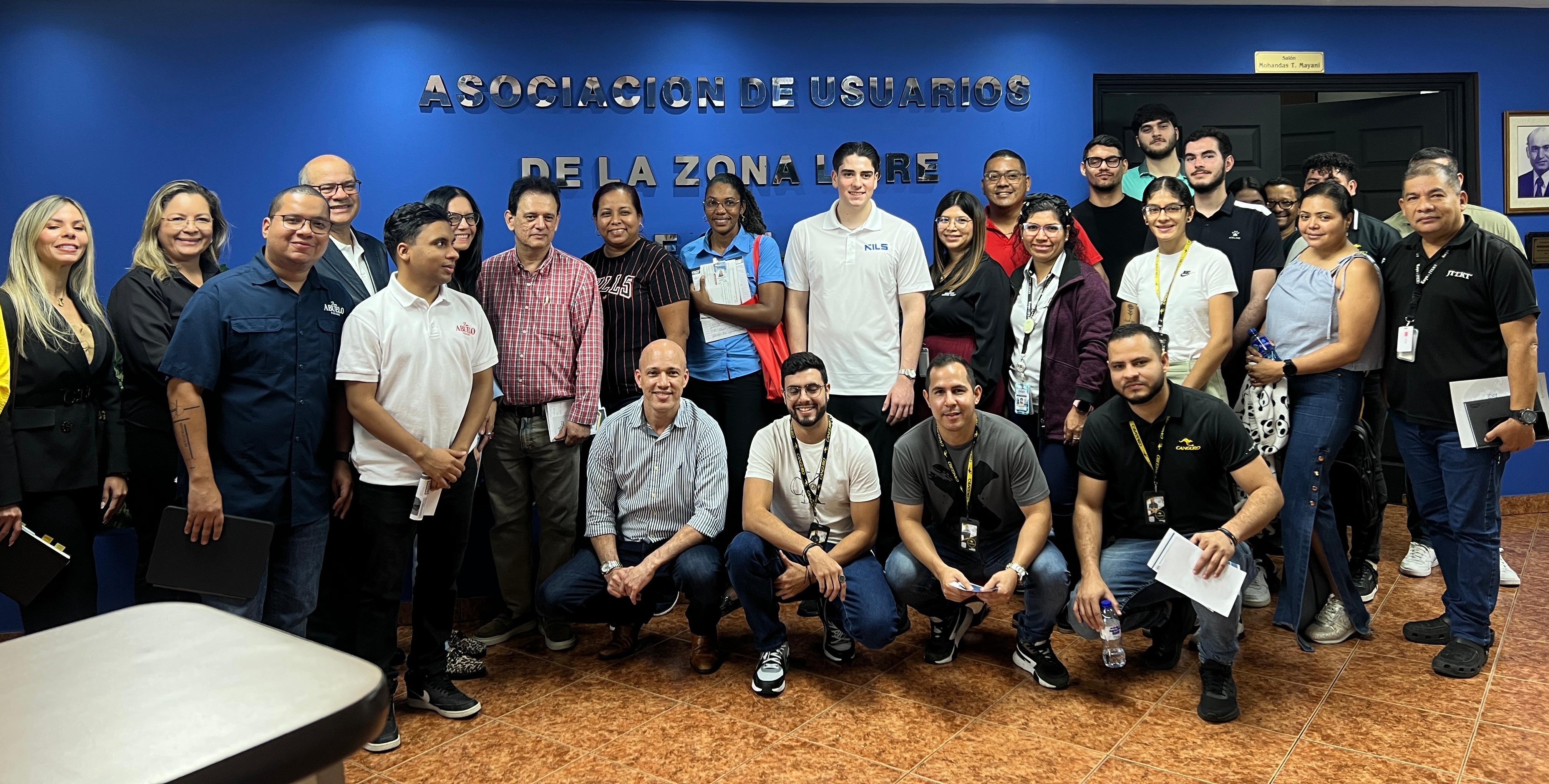 Nils presenting on stage