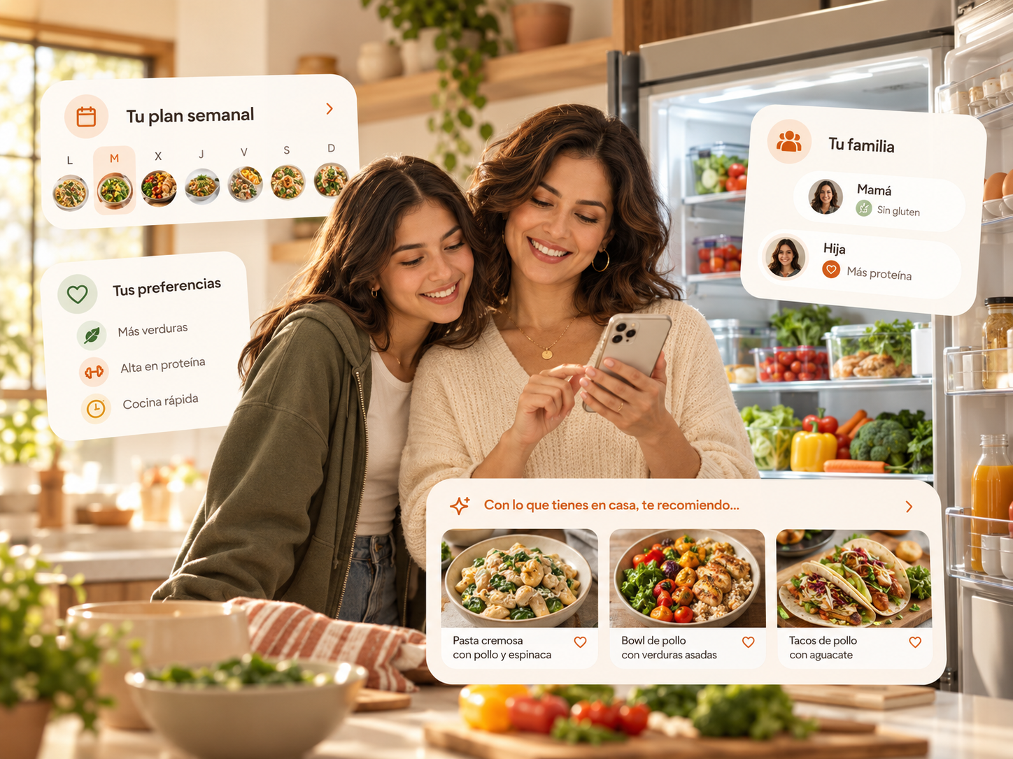 Alimentos permitidos y alimentos a evitar