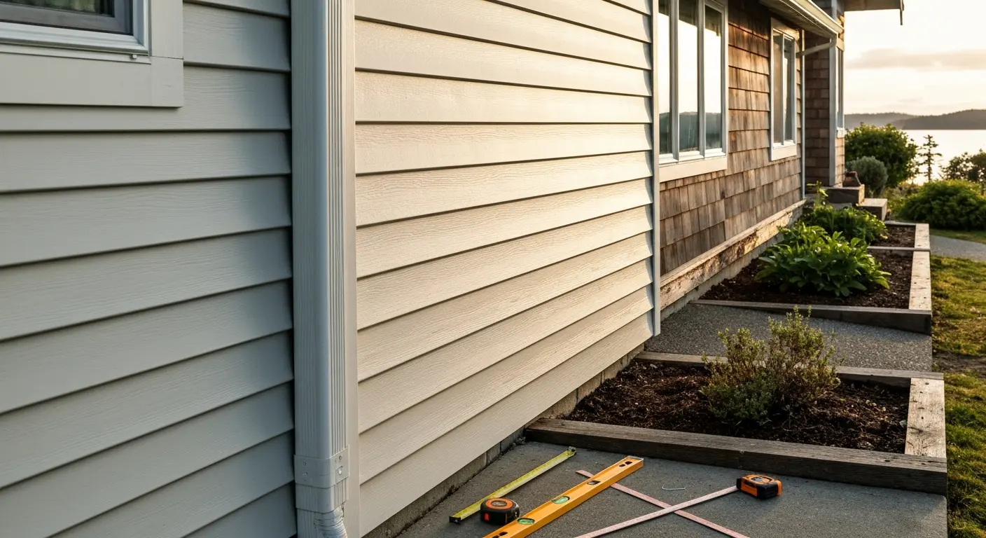 Vinyl siding installation