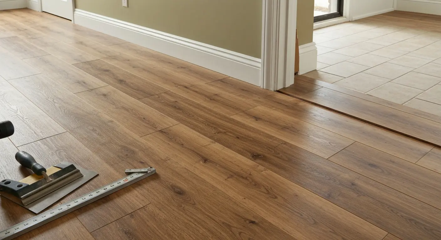 Luxury vinyl plank flooring