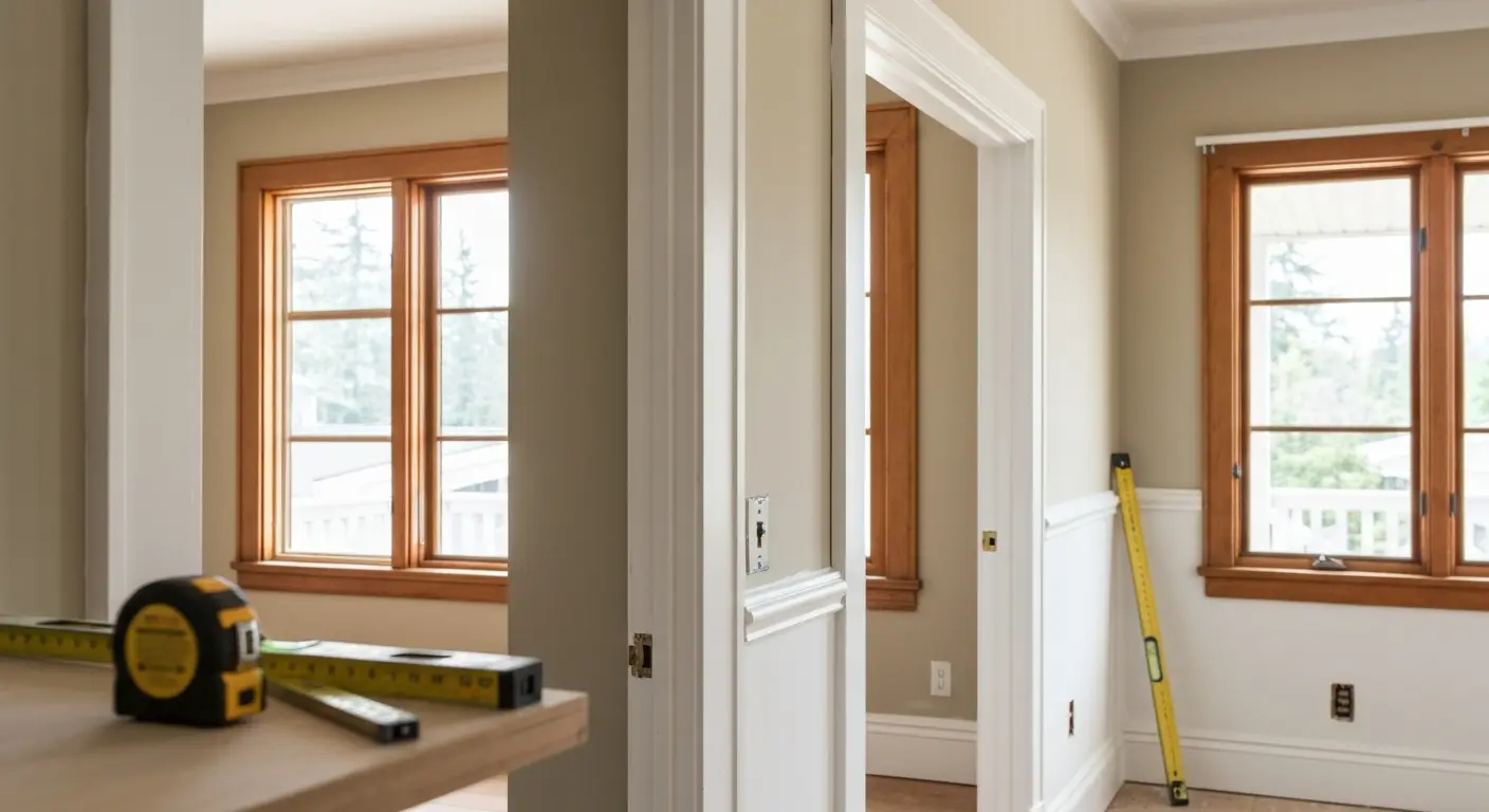 Interior door installation