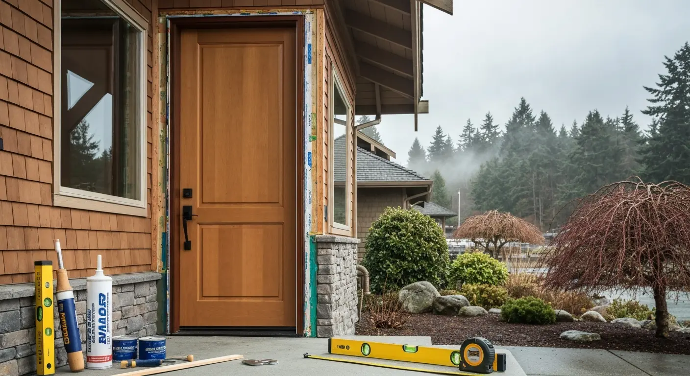 Exterior door installation