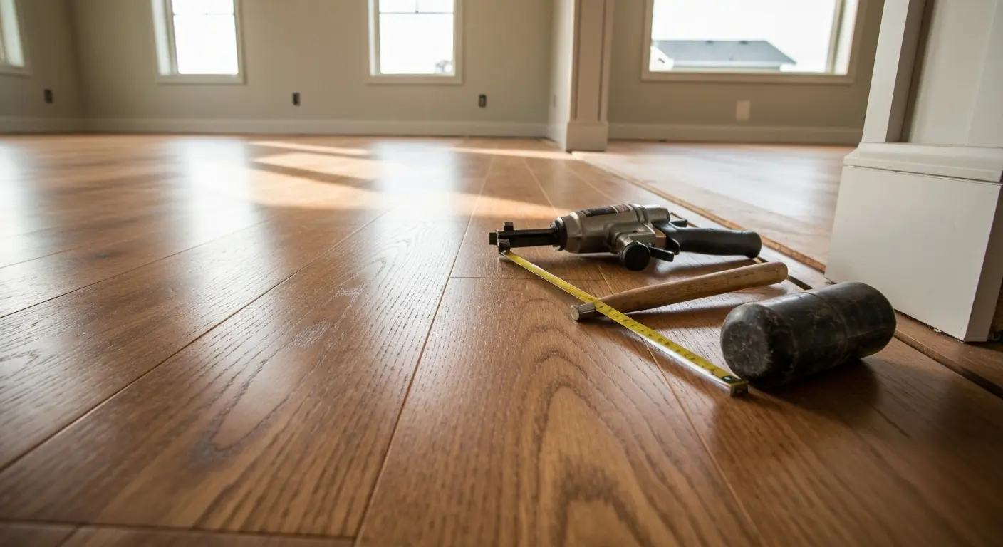 Hardwood flooring installation