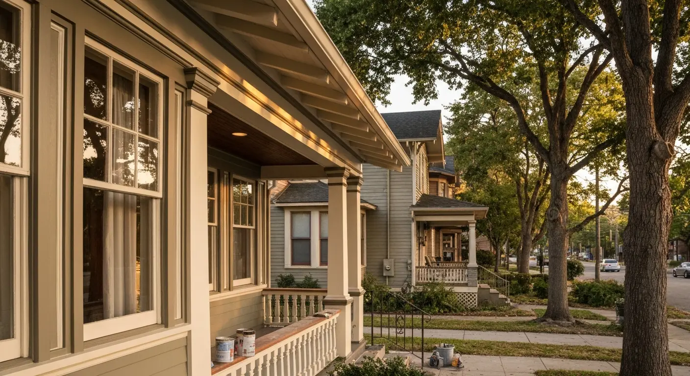 Historic home restoration in Old Town
