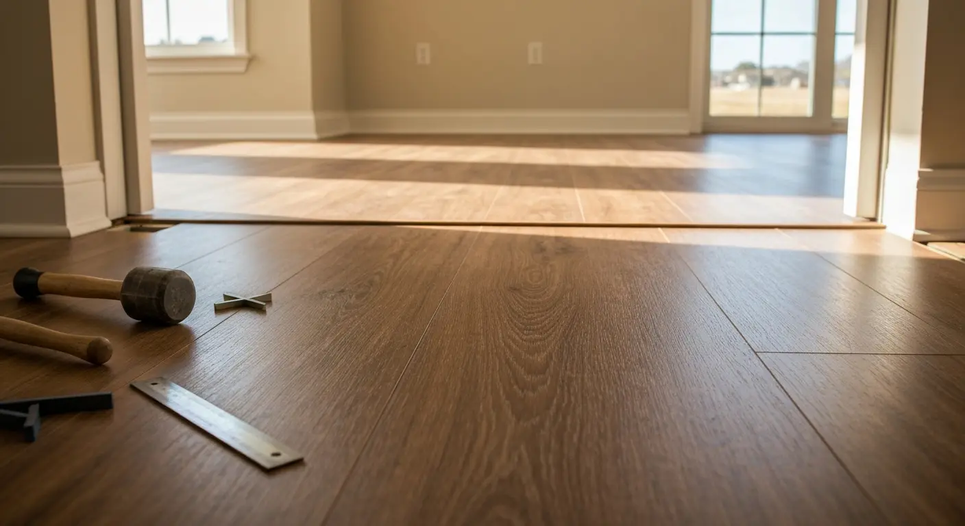 Laminate flooring installation