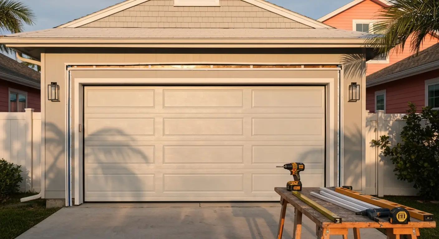 Garage door installation